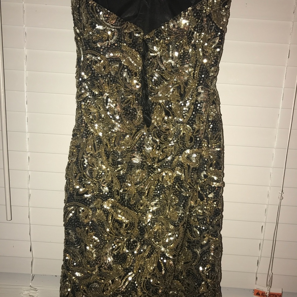Seraphine Black & Gold Mermaid Maxi Gown